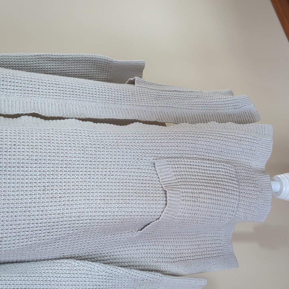 L.L. Bean Marled Open Front Open Weave Cardigan M… - image 6